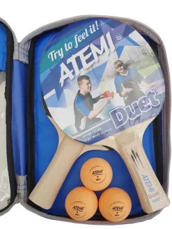 Atemi Duet bordtennisbat sæt, 2 bat og 3 bolde