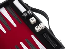 Backgammon kuffert Rød/Sort
