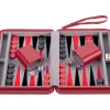 Backgammon rejsespil - Rød 9"