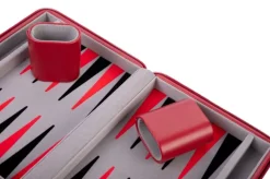 Backgammon rejsespil - Rød 9