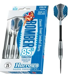 Bomber 85% NT steeltip dartpile fra Harrows