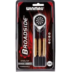 Broadside brass steeltip dartpile fra Winmau - 22 gram