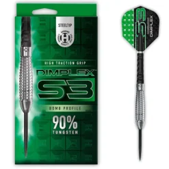 Dimplex S3 Bomb 90% NT steeltip dartpile fra Harrows