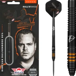 Dirk van Duijvenbode E2 90% NT steeltip dartpile fra Bulls