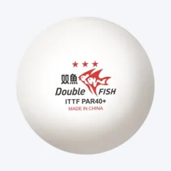 Double Fish J6 bordtennis bat m/ etui og Paris24 bolde