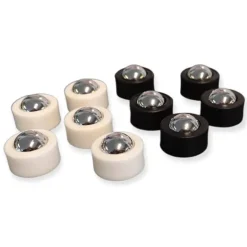10 ekstra pucks til Shuffleball sort/hvid