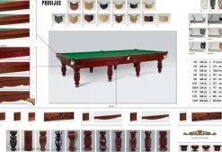 12 fods Provijus snookerbillard