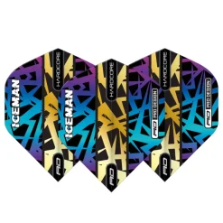 Hardcore Gerwyn Price Premium Rainbow GOLD flights fra Red Dragon