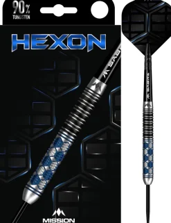 Hexon 90%NT steeltip dartpile fra Mission