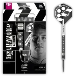 Hollywood Action 90% NT steeltip dartpile fra Target