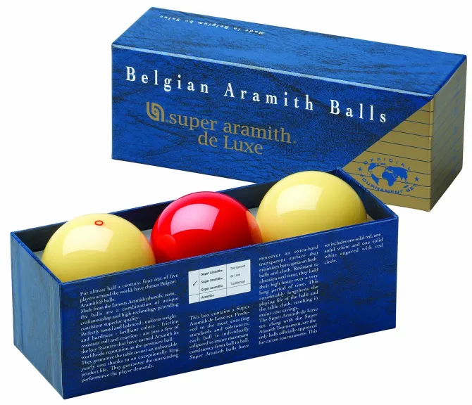 Kegleballer 61,5 mm Super Aramith de Luxe