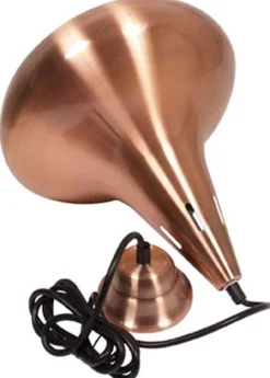 Lampe, 1-stk dråbeformet kobberfarvet