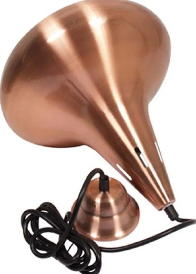Lampe, 1-stk dråbeformet kobberfarvet