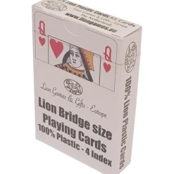 Lion Poker spillekort 100 plastik