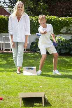 Løs beanbag/ærtepose t/ CORNHOLE ORIGINAL spil - 1 stk. rød 8x8 cm