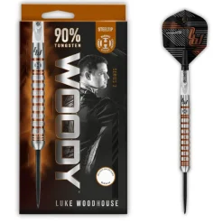 Luke Woodhouse S2 90% NT steeltip dartpile fra Harrows