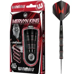 Mervyn King Special Edition 90% NT steeltip dartpile fra Winmau