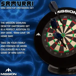 Mission mini dartboard sæt - 15 cm