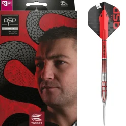 Nathan Aspinall G2 95% NT steeltip dartpile fra Target