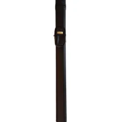 Ovalt køetui med strop og lomme, sort 1*1