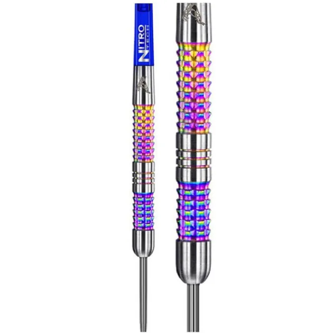 Peter Wright Rainbow Mamba 90% NT steeltip dartpile fra Red Dragon