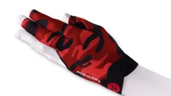 Poison CAMO handske rød/sort - str. L/XL