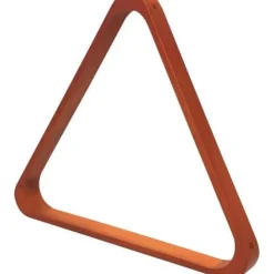 Pooltrekant Deluxe - 57,2 mm mørkt træ
