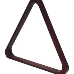 Pooltrekant Deluxe - 57,2 mm mahogni