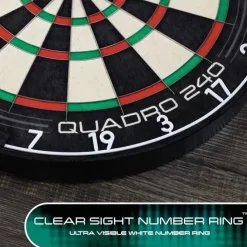 Quadro 240 dartskive fra Harrows