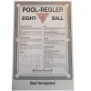 Regler, 8-ball Pool, 40 x 60 cm plakat
