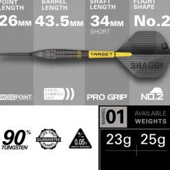 Scott Williams Black 90% NT steeltip fra Target