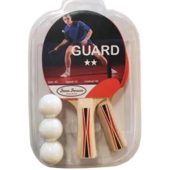 Søgaard Guard bordtennis batsæt, 2 bat og 3 bolde