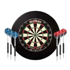 Søgaard start pakke - dartskive, sort kvajering & 2 sæt pile
