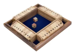 Shut The Box til 4 spiller Deluxe m/ 2 terninger