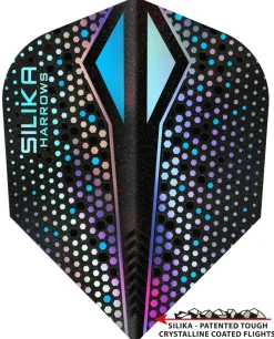 Silika Colourshift Tough Crystalline Silver-X flights Harrows
