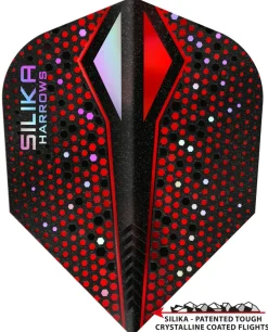 Silika Colourshift Tough Crystalline Red-X flights Harrows