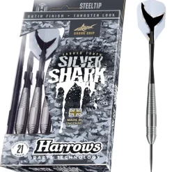 Silver Shark steeltip dartpile