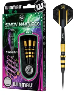 Simon Whitlock 90% NT Dual Coating Onyx/AU steeltip dartpile fra Winmau