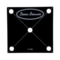 Skabelon t/keglefelt, plast 61,5 mm