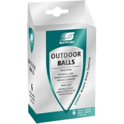 Sunflex Outdoor bordtennisbolde, 6 stk