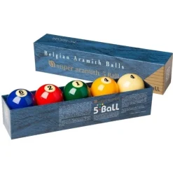 Super Aramith 5-ball sæt - 61,5 mm.