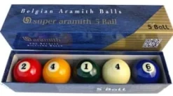 Super Aramith 5-ball sæt - 61,5 mm.