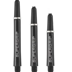 Supergrip shafts fra Harrows sort m/ sølvring