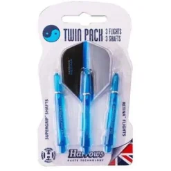Supergrip Twin Pack shaft & flights fra Harrows