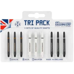 Tri Pack, 3 sæt Shafts Supergrip Harrows